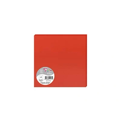 Abbildung von Clairefontaine 11171C Packung (mit 25 Karten Pollen 160 x 160mm) 210g, korallenrot