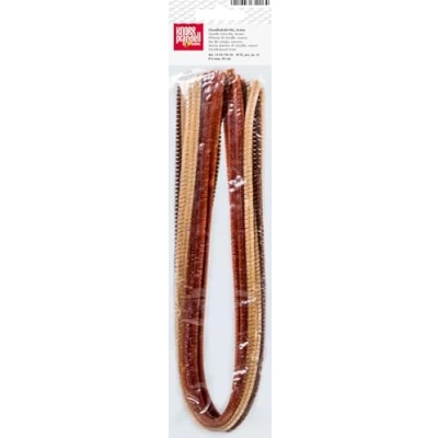 Abbildung von 6 x Knorr prandell Biegeplüsch 50 cmx6mm Durchmesser braun Mix VE=10 S