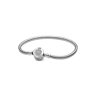 Abbildung von PANDORA Funkelndes Crown O Schlangen Gliederarmband in Silber 18cm, 599046C01 18