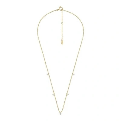 Abbildung von Fossil Sadie Necklace Halskette goldcoloured, Damen, Größe: One Size, Gold coloured