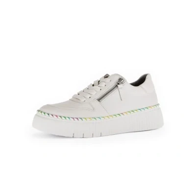 Abbildung von Gabor Damen Low Top Sneaker, Frauen Halbschuhe,Best Fitting,Freizeitschuhe,Turnschuhe,Laufschuhe,schnürschuhe,Latte (Pastell),38 EU / 5 UK