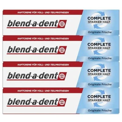 Abbildung von 4 x 47g blend a dent Original Super Haftcreme Extra Stark Complete
