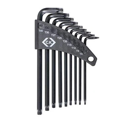 Abbildung von C.K Tools T4409 Winkelschraubendrehersatz Т8, Т9, Т10, Т15, Т20, Т25, Т27, Т30, Т40 9