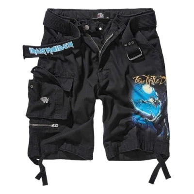 Abbildung von Brandit Maiden Savage Shorts FOTD, Color: Black, Size: XXL