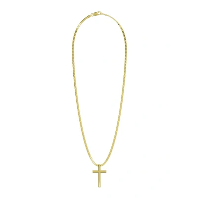 Abbildung von SERASAR Gold kette Herren Kreuz Anhänger für Männer mit Herrenkette Christen kruzifix Cross Chain Weihnacht Kubanische Sgeschenk
