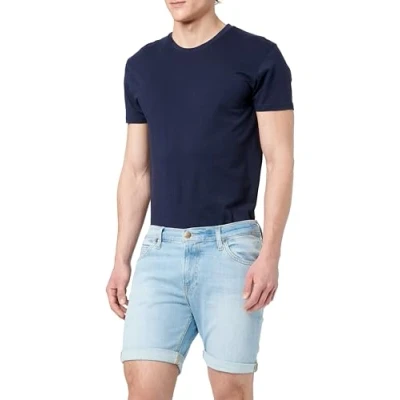 Abbildung von Lee Rider Short Jeans Shorts, Herren, Größe: 38, Light blue denim