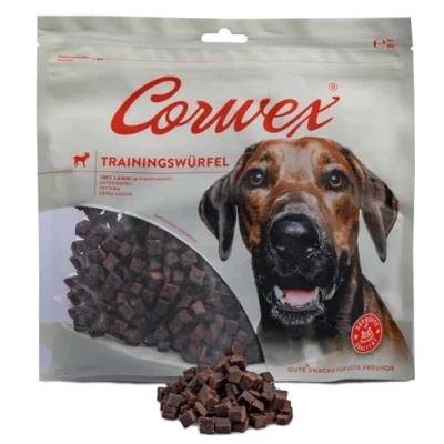Abbildung von Corwex Trainingswürfel (500g, Lamm) Hundesnacks mit Lamm, Monoprotein, Trainee Snack, getreidefreie Leckerlie fürs Hundetraining