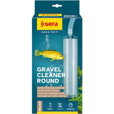 Abbildung von sera Gravel Cleaner Round Runder Aquarium Bodengrundreiniger Mulmsauger für große Kiesflächen Aquarien Bodenreiniger Kiesreiniger Mulmabsauger Schlauch &amp; Filterzubehör