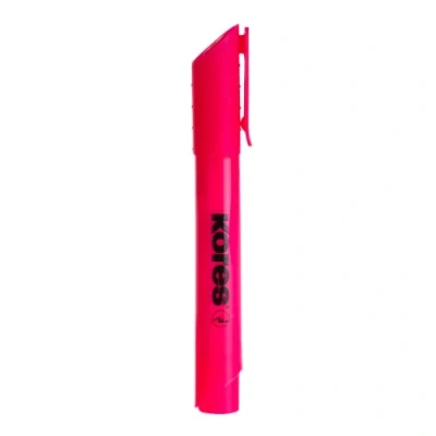 Abbildung von Kores Textmarker High Liner Fine Marker mit Keilspitze, 12 Stück, Pink