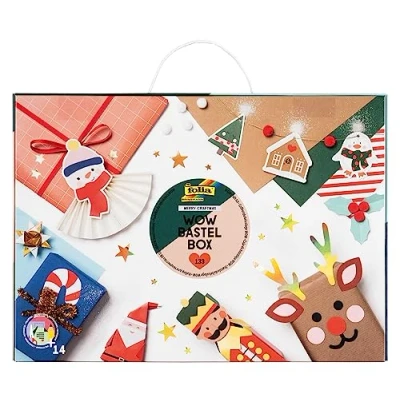 Abbildung von Folia Kreativset WOW Bastel Box Merry Christmas, (133 tlg), 133 Teile