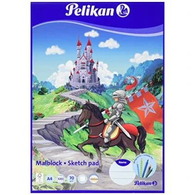 Abbildung von 5 x Pelikan Malblock MC 3/30 A4 70g/qm 100 Blatt weiß