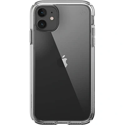 Abbildung von Speck Presidio Perfect Clear iPhone 11 Hülle mit MICROBAN Beschichtung, transparent, 136490 5085