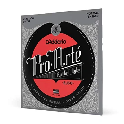 Abbildung von D&#039;Addario Gitarrensaiten Konzertgitarre Akustikgitarre Akustik Gitarre Saiten Classical Guitar Strings EJ30 Saitensatz für Nylongitarren 0,07 cm 0,11 (.028 .043 Zoll)