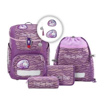 Abbildung von Step by Circle Set 5TEILIG Schulranzen für Kinder, Größe: One Size, Lovely unicorn nuala