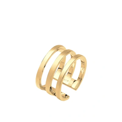 Abbildung von Elli Basic Resizeable Ring, Damen, Größe: 54, Goldfarben