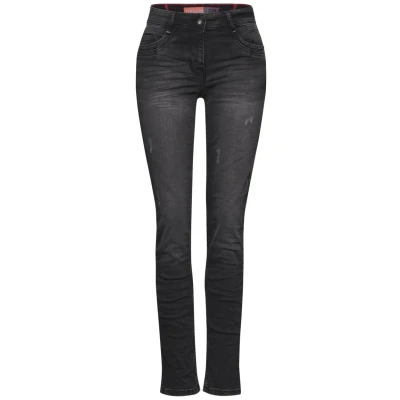 Abbildung von CECIL Damen B377687 Jeans Casual Fit, Dark Grey Washed, 26W / 32L