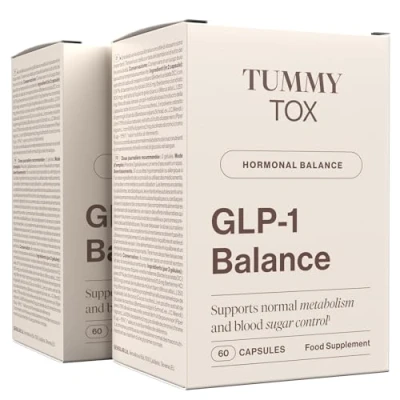 Abbildung von GLP 1 mit Berberin, Chrom, Schwarzem Pfeffer und Weißer Maulbeere Reducose® Stoffwechsel, Blutzucker 120 Vegane Kapseln, Balance von Tummy Tox