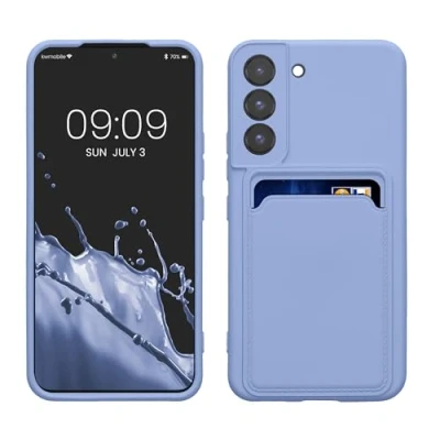 Abbildung von kwmobile Handyhülle kompatibel mit Samsung Galaxy S22 Hülle Handy Cover Fach für Karten in Lavendel