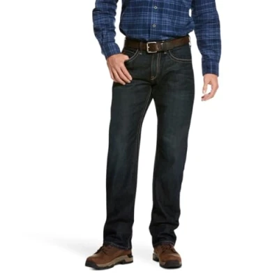 Abbildung von ARIAT Herren Rebar M5 Durastretch Edge Straight Leg Jeans, Kobalt, 28W / 32L