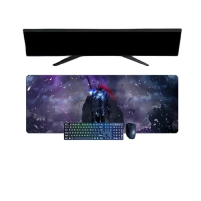 Abbildung von ButkUs Solo Leveling XXL Mauspad, 800 x 300 mm, Gaming Tastatur, wasserdicht und 3 Unterseite aus rutschfestem Gummi, strukturierte Oberfläche