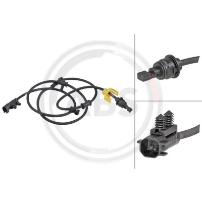 Abbildung von A.B.S. 31506 ABS Sensor aktiver 1420 schwarz CHRYSLER: Voyager 4, Grand IV