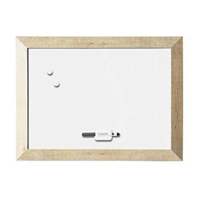 Abbildung von Bi Office Kamashi Bianco Magnetisches Whiteboard, 90 x 60 cm, Magnettafel mit 45 mm dicker MDF Rahmen, Memoboard Lackierter Stahl Oberfläche