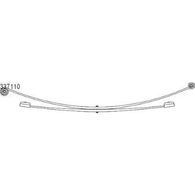 Abbildung von CS Germany 10.337.110.00 Blattfeder Hinterachse MERCEDES BENZ: Sprinter 3 T Pritsche/Fahrgestell, Kastenwagen, Bus