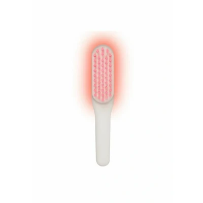 Abbildung von STYLPRO™ Rotlicht Haarbürste, fördert das Haarwachstum, stimuliert die Haarfollikel, unterstützt Haarreparatur, 49x 655nm LEDs, flexible Borsten, wiederaufladbar, Ultraschall Kopfhautmassage