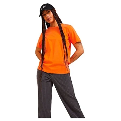 Abbildung von JJXX Women&#039;s JXANNA SS REG Every SMALL Tee NOOS T Shirt, Puffins Bill/Print:PUREED Pumpkin Logo, S