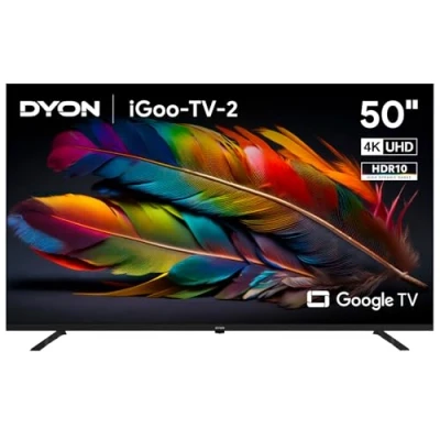 Abbildung von DYON iGoo TV 50U 2 50 Zoll (126 cm) 4K Ultra HD Smart mit Google TV, HDR10, Triple Tuner (DVB S2/C/T2), WLAN, Bluetooth, Assistant, Netflix, Prime Video, [Modell 2025]