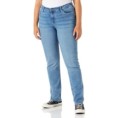 Abbildung von Lee Marion Straight Jeans Leg, Damen, Größe: 34x33, Partly cloudy