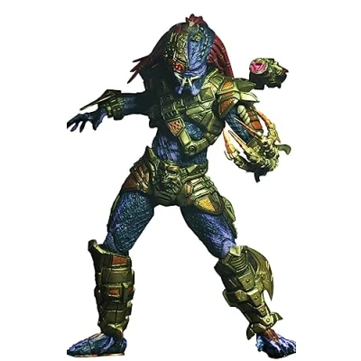 Abbildung von Predator Actionfigur 7&quot; Ultimate Shaman aus Kunststoff, von NECA, in Geschenkverpackung.