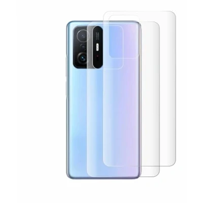 Abbildung von BROTECT 2 Stück Full Cover Schutzfolie für Xiaomi 11T Pro (Rückseite) Screen Displayschutz Folie [3D Curved, Anti Fingerprint, Kristall Klar]