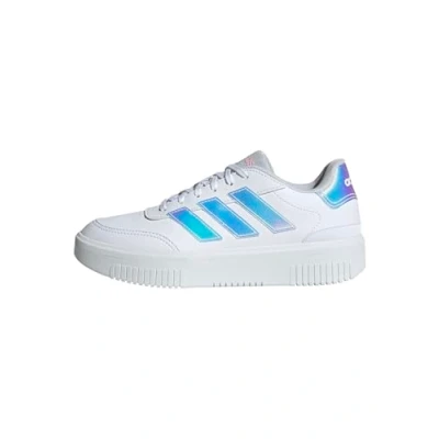 Abbildung von adidas Damen COURTBLOCK Shoes Schuhe, FTWR White/FTWR White/Clear pink, 40 EU