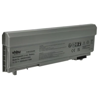 Abbildung von vhbw 1x Akku kompatibel mit Dell Latitude E6400 ATG, 6400 E6410, E6410 XFR, Notebook (6600 mAh, 11,1 V, Li Ion)