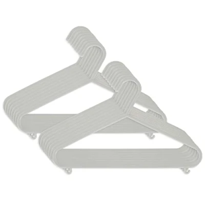 Abbildung von Bieco Kleiderbügel Kinder 16 St. Grau Länge ca. 30 cm Baby Kunststoff Organiser Für Kleiderschrank Clothes Hangers