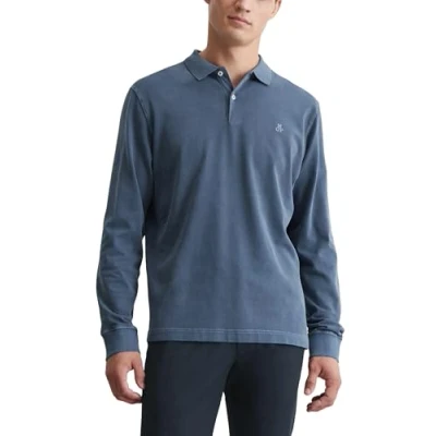Abbildung von Marc O&#039;Polo Collar Details Embroidery Poloshirt, Herren, Größe: XS, Moon stone