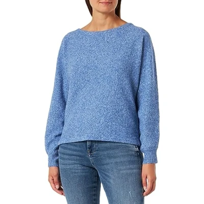 Abbildung von Vero Moda Doffy LS Boatneck GA BOO Strickpullover, Damen, Größe: Small, Beaucoup blue