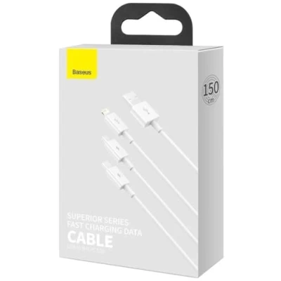 Abbildung von Baseus Superior CAMLTYS 02 USB Ladekabel weiß