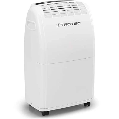 Abbildung von TROTEC Luftentfeuchter TTK 75 E, für 110 m3 Räume, Entfeuchtung 20,00 l/Tag, Tank 3,00 l, Entfeuchtungsautomatik mit Zielwertvorwahl zwischen 30 und 90 % r.F.
