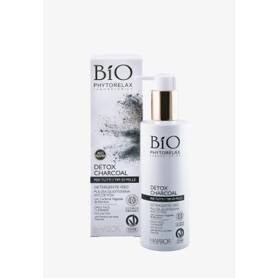 Abbildung von Phytorelax Detox Charcoal Vegan &amp; Organic Daily FACE Cleanser SOS Gesichtsreinigung, Größe: 200 ml,