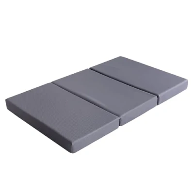 Abbildung von Amazon Basics Faltbare Memoryschaum Matratze, Mittel Fest, 75 x 195 10 cm, Grau