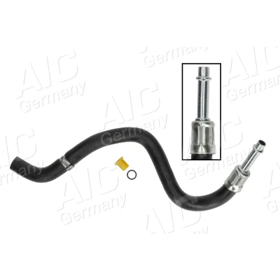 Abbildung von AIC 58522 Hydraulikschlauch, Lenkung von Kühlrohr nach Ausgleichsbehälter für Rücklauf BMW: 5 Limousine, Touring, 7