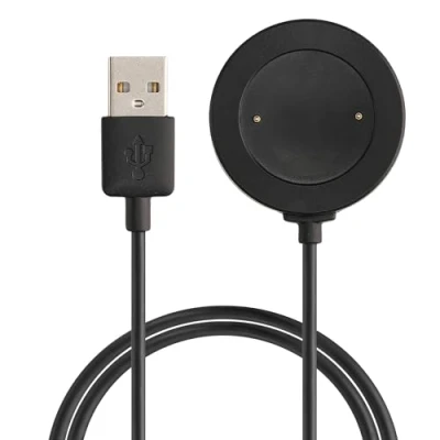 Abbildung von kwmobile USB Kabel Charger kompatibel mit Honor Watch 4 (TMA L19) / GS4 GS3 (MUS B19) Ladekabel Smart Ersatzkabel Fitnesstracker Aufladekabel in Schwarz