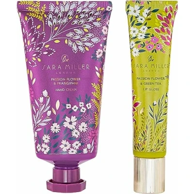 Abbildung von Sara Miller Beauty London Haveli Garden Hand und Lippenduo, angereicherte Handcreme, hergestellt in Großbritannien, veganfreundlich, reisefreundliche Größe