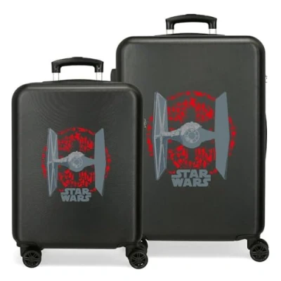 Abbildung von Star wars Tie Fighter Juego de Maletas Negro 55/70 cms Rígida ABS Cierre TSA Integrado 119L 6,8 kgs 4 Ruedas Dobles Equipaje Mano