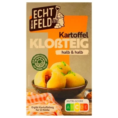 Abbildung von Echt vom Feld Kartoffel Kloßteig halb &amp; halb, 12er Pack (12 x 309g)