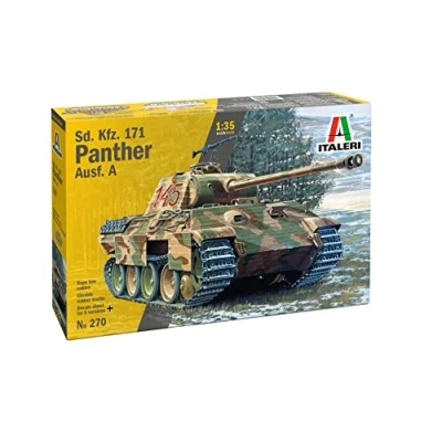 Abbildung von Italeri 0270S 1:35 Sd.Kfz. 171 Panther AUSF. A WA Modellbau, Bausatz, Standmodellbau, Basteln, Hobby, Kleben, Plastikbausatz, detailgetreu