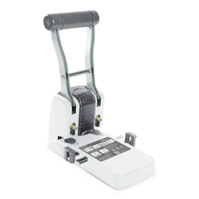 Abbildung von Rapesco 1404 Germ Savvy Antibakteriell, ECO P1100 Kraftlocher, 100 Blatt, Soft Weiß