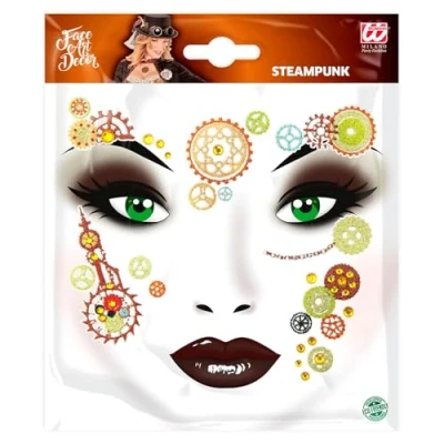 Abbildung von Widmann S.r.l. Theaterschminke Face Art Decor Glitzer Tattoo Sticker Steampunk